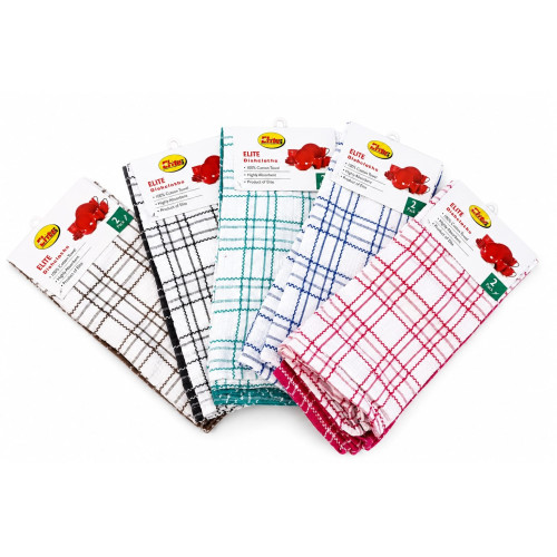 ELITE RIB DISHCLOTH 2PC 5'S PACK SET